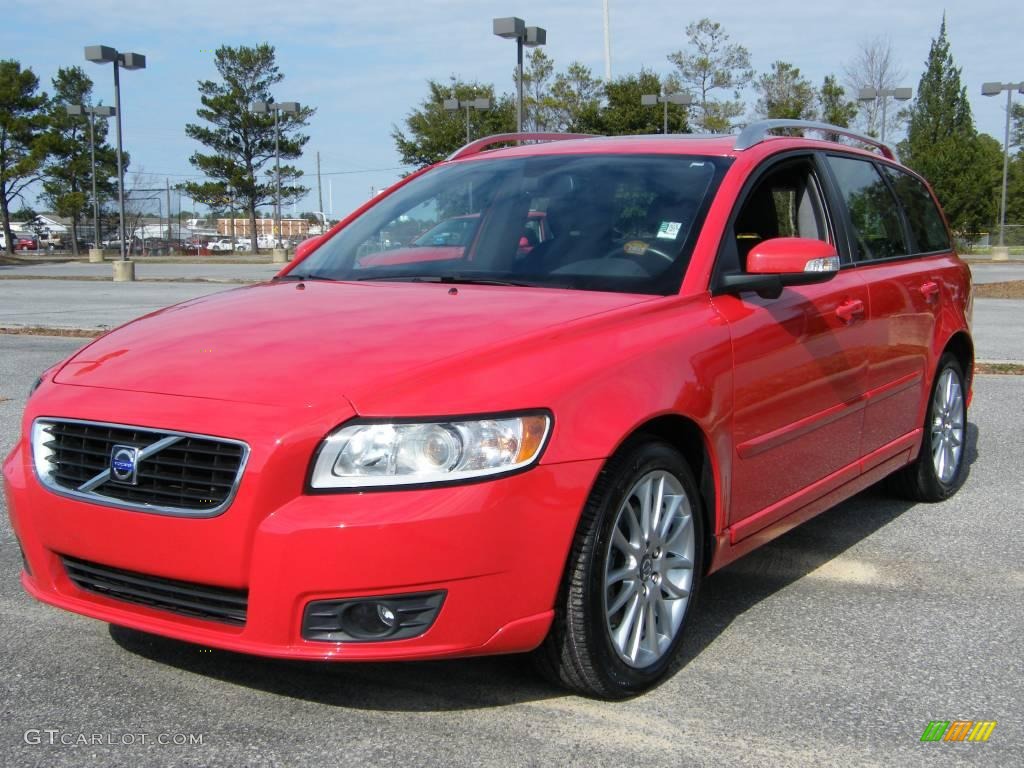 2008 V50 T5 - Passion Red / Off Black photo #1