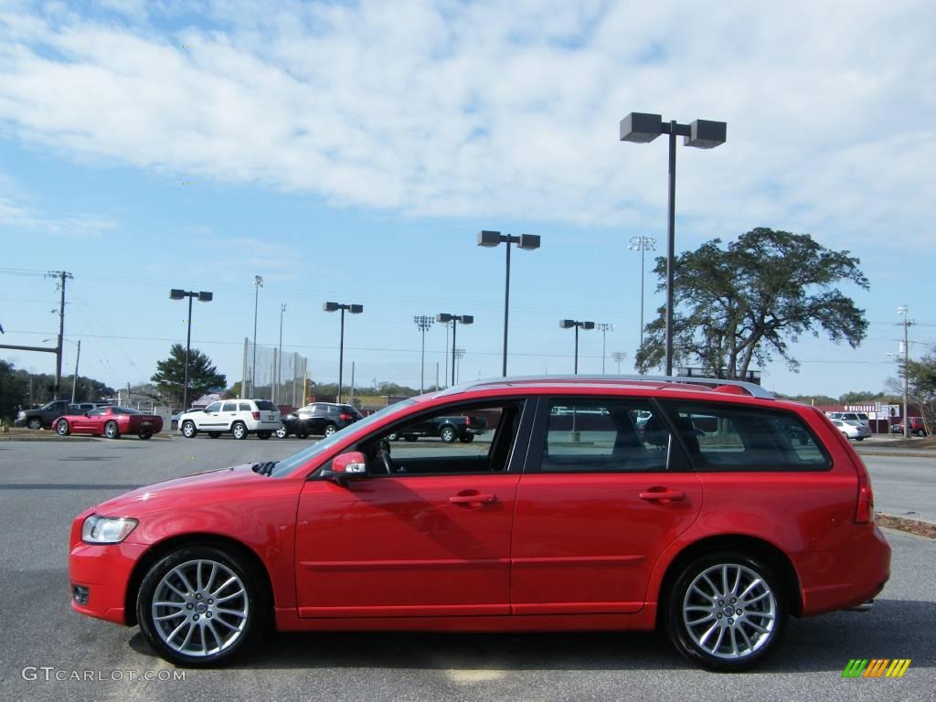 2008 V50 T5 - Passion Red / Off Black photo #2
