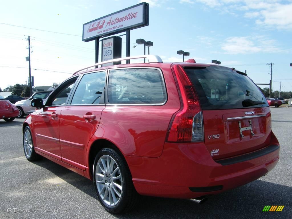 2008 V50 T5 - Passion Red / Off Black photo #3