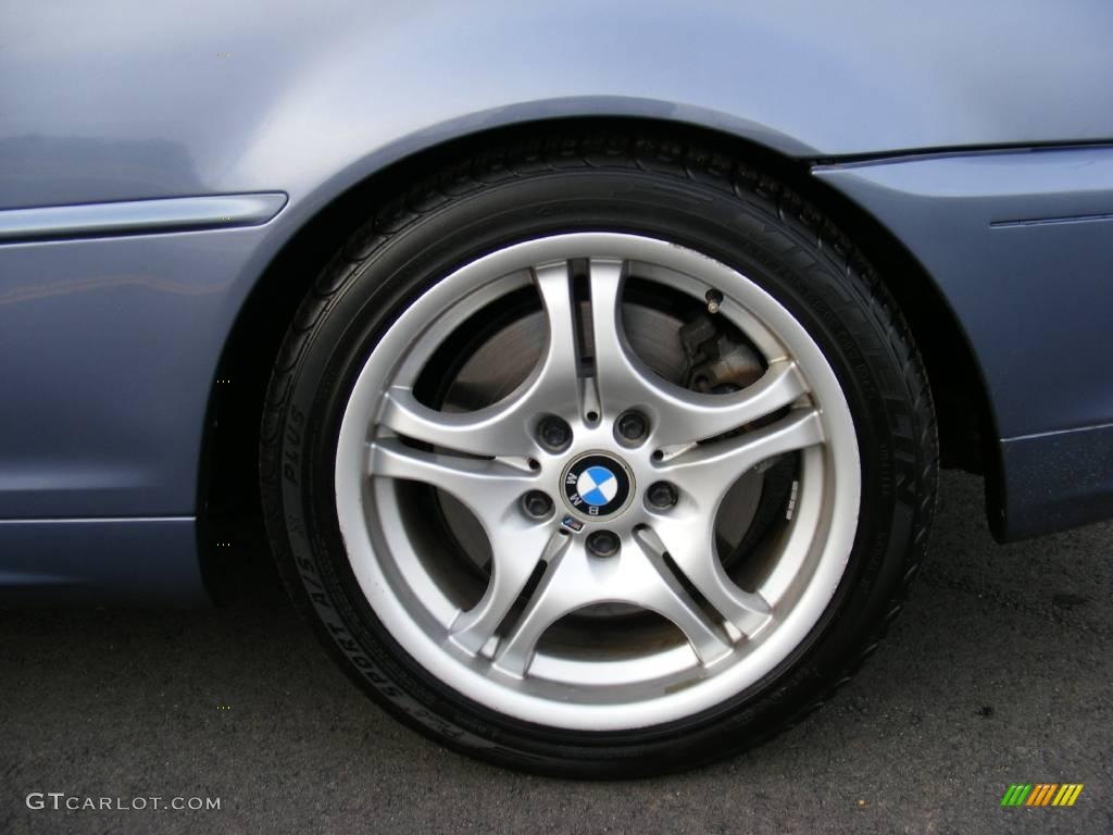 2002 3 Series 330i Convertible - Steel Blue Metallic / Grey photo #42