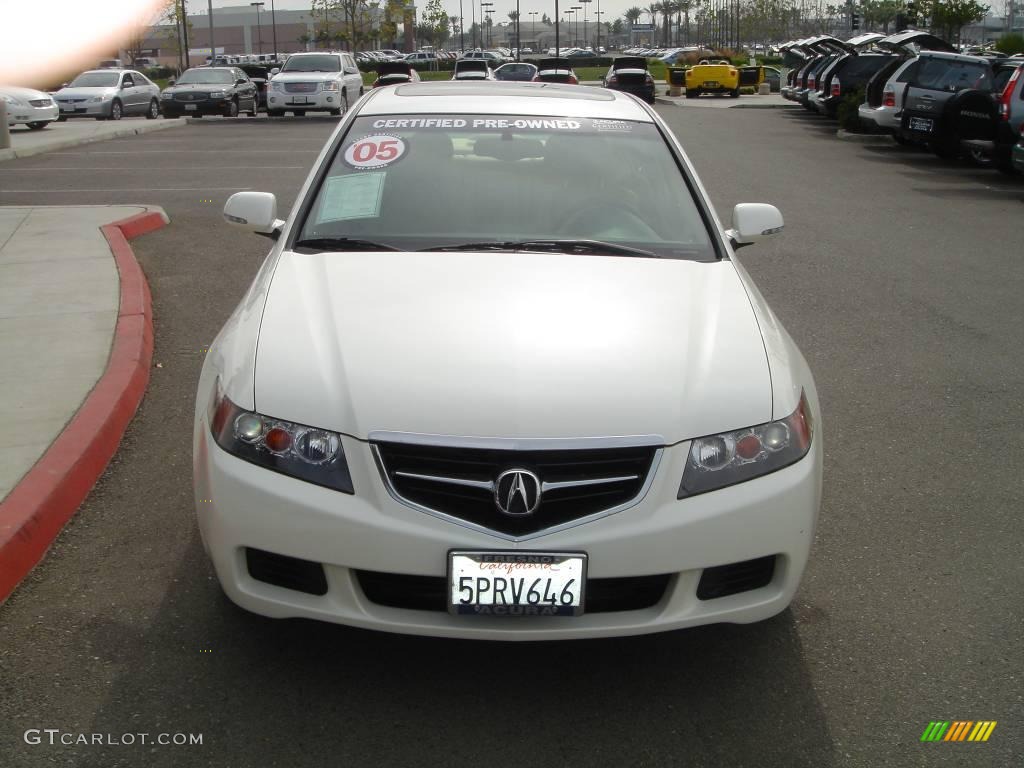 2005 TSX Sedan - Premium White Pearl / Parchment photo #2