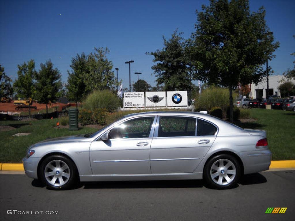 2006 7 Series 750Li Sedan - Titanium Silver Metallic / Black/Black photo #2