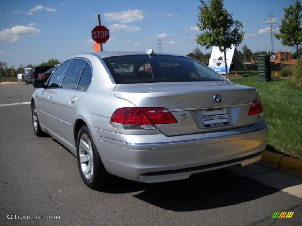 2006 7 Series 750Li Sedan - Titanium Silver Metallic / Black/Black photo #3
