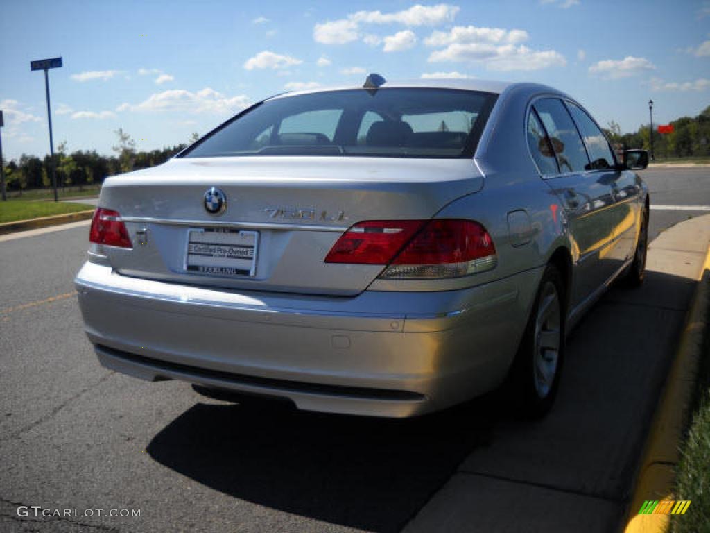 2006 7 Series 750Li Sedan - Titanium Silver Metallic / Black/Black photo #5