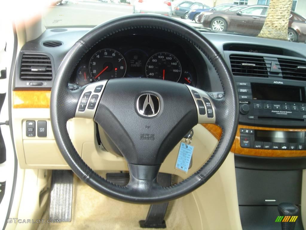 2005 TSX Sedan - Premium White Pearl / Parchment photo #9