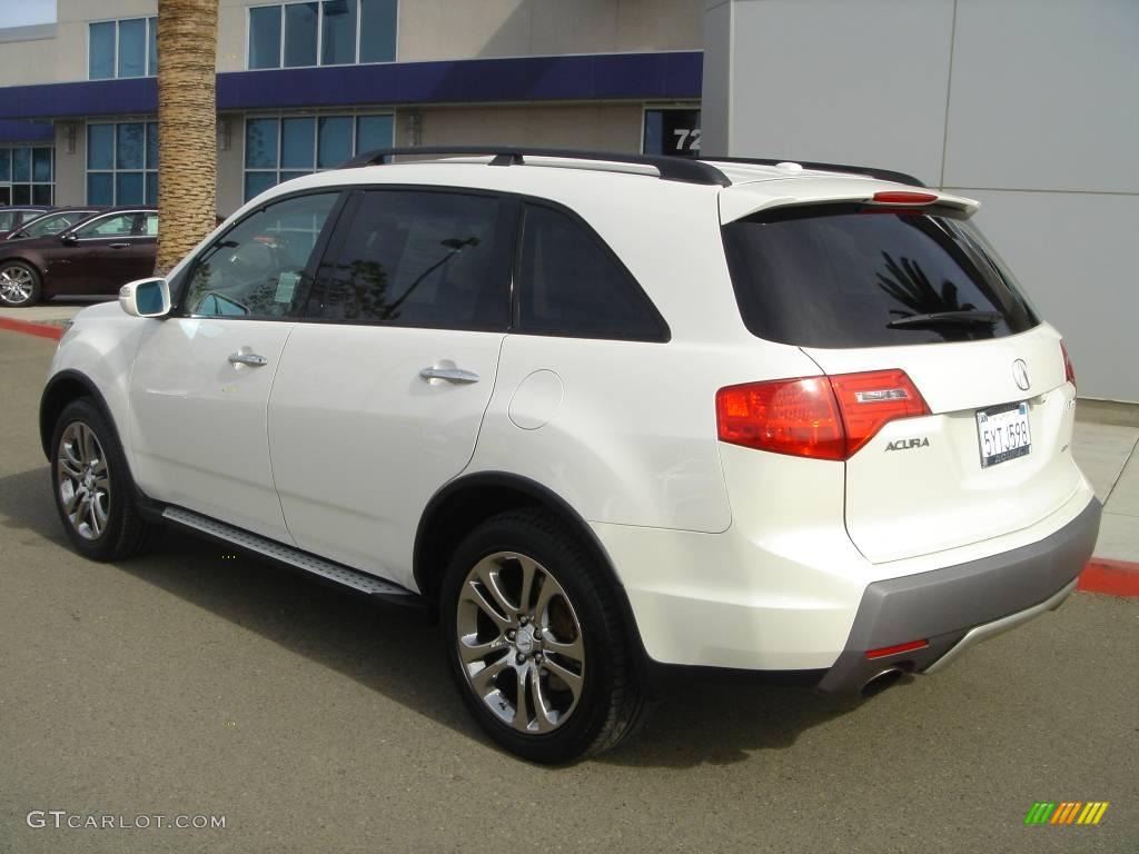 2007 MDX Technology - Aspen White Pearl / Parchment photo #6