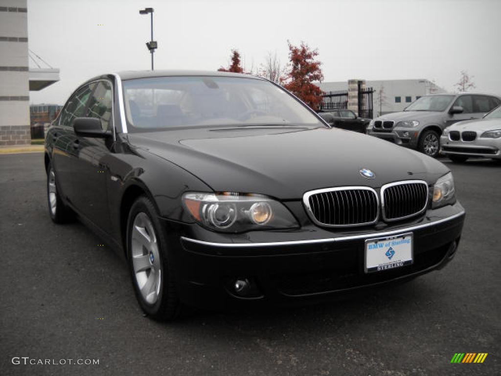 2006 7 Series 750Li Sedan - Jet Black / Dark Beige/Beige III photo #7