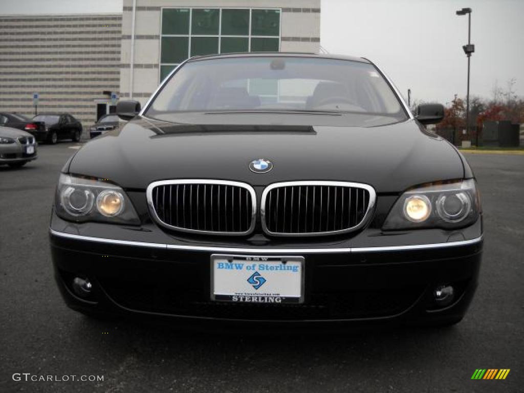 2006 7 Series 750Li Sedan - Jet Black / Dark Beige/Beige III photo #8