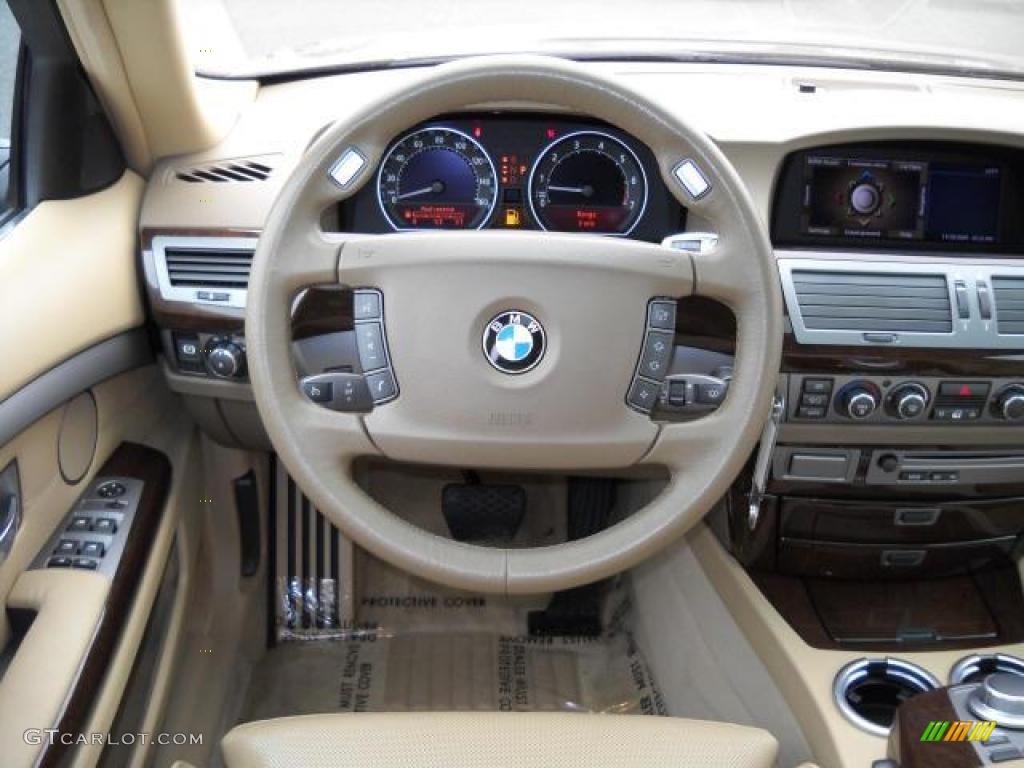 2006 7 Series 750Li Sedan - Jet Black / Dark Beige/Beige III photo #10