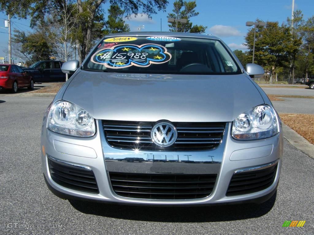 2008 Jetta S Sedan - Reflex Silver Metallic / Anthracite Black photo #8