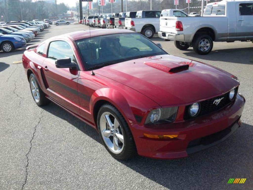 2009 Mustang GT/CS California Special Coupe - Dark Candy Apple Red / Black/Dove photo #5