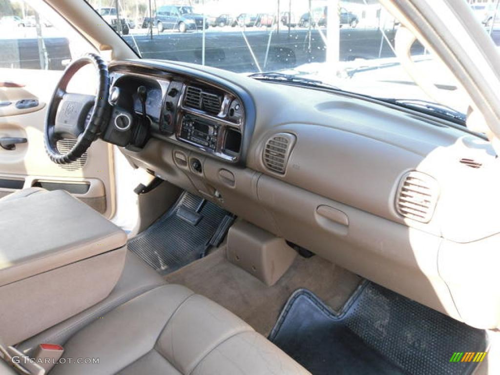 1999 Ram 3500 Laramie Extended Cab Dually - Bright White / Camel/Tan photo #15