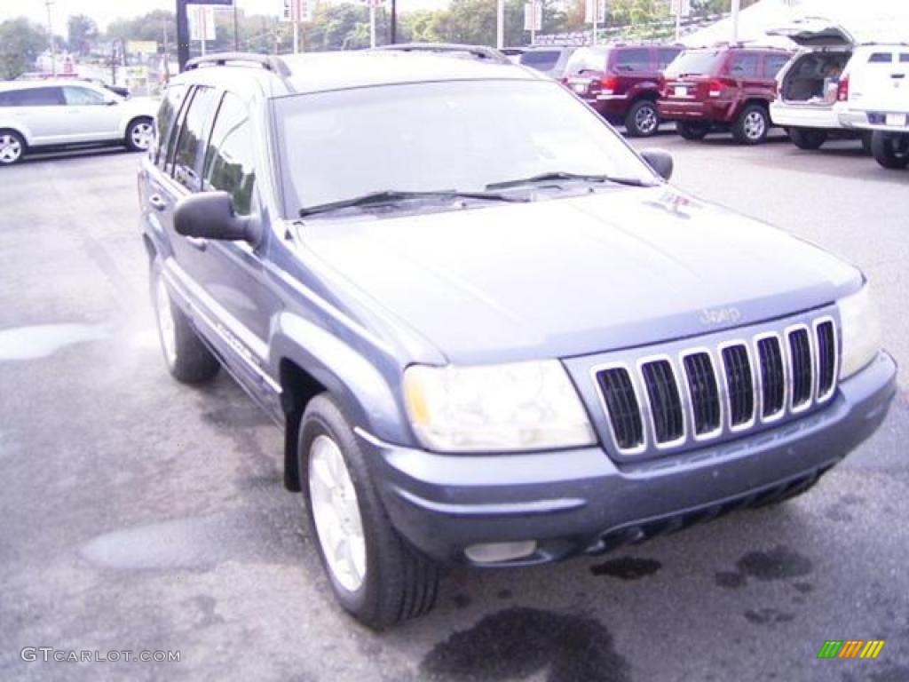 2001 Grand Cherokee Limited 4x4 - Steel Blue Pearl / Sandstone photo #5