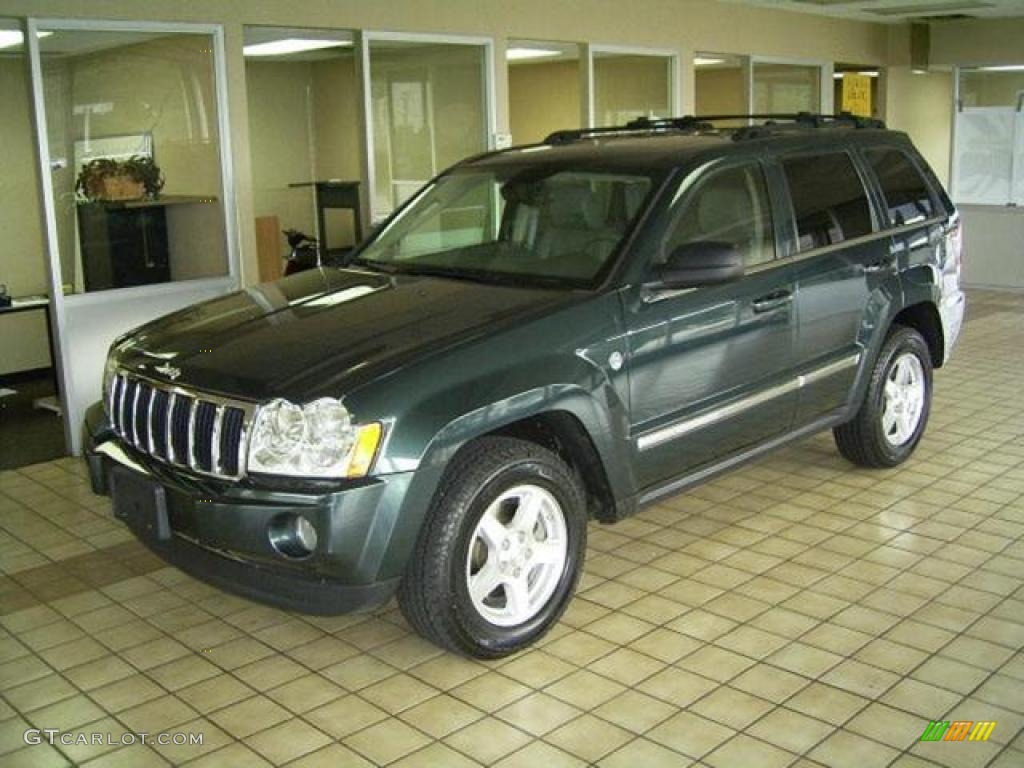 2005 Grand Cherokee Limited 4x4 - Deep Beryl Green Pearl / Medium Slate Gray photo #1