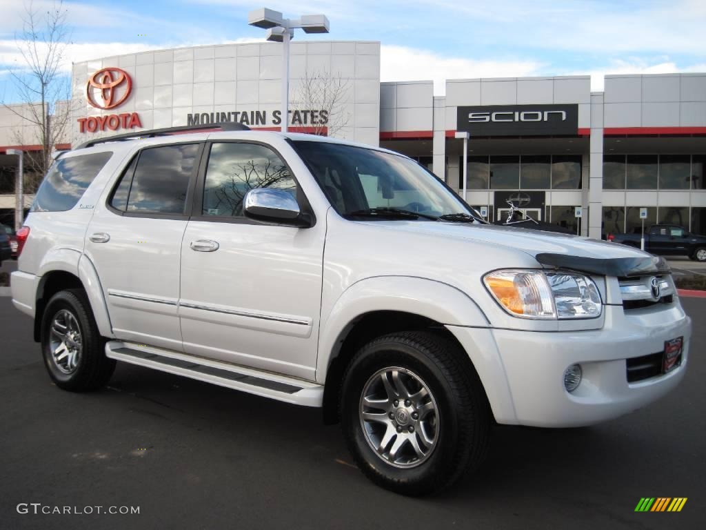 2007 Sequoia Limited 4WD - Super White / Light Charcoal photo #1