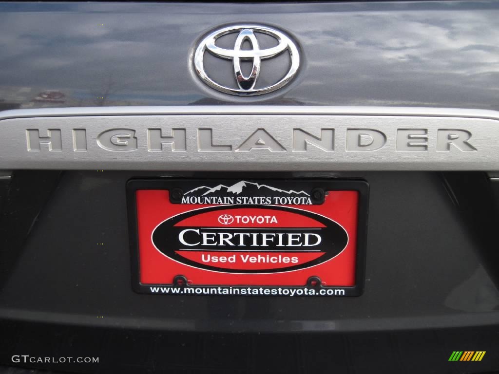 2008 Highlander 4WD - Magnetic Gray Metallic / Ash Gray photo #20