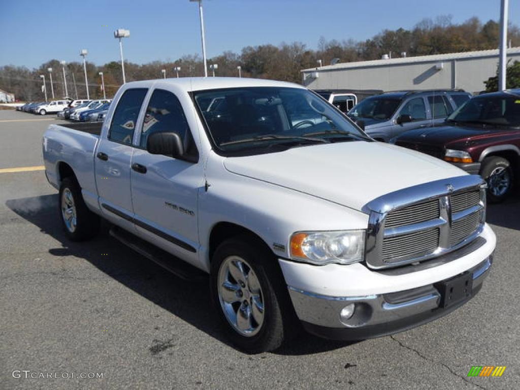 2003 Ram 1500 SLT Quad Cab - Bright White / Dark Slate Gray photo #6