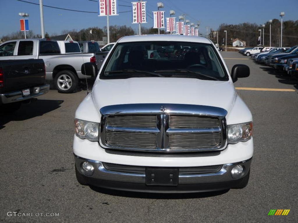 2003 Ram 1500 SLT Quad Cab - Bright White / Dark Slate Gray photo #7