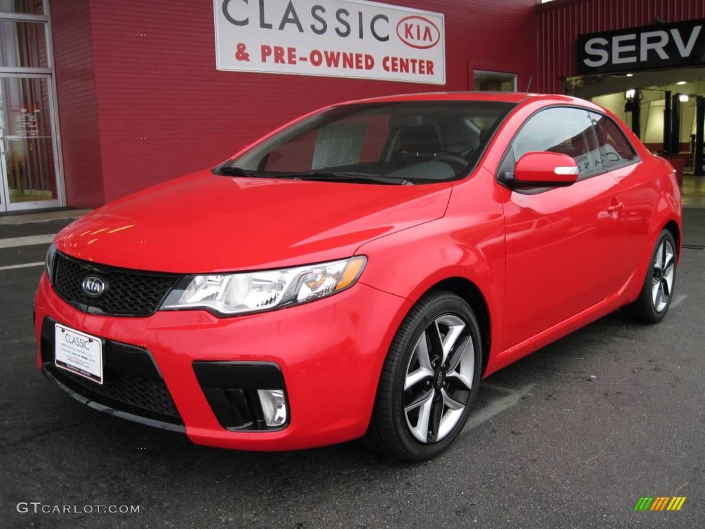 2010 Forte Koup SX - Racing Red / Black Sport photo #1