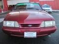 1993 Electric Red Metallic Ford Mustang LX Convertible  photo #5