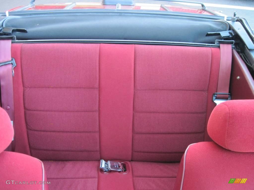 1993 Mustang LX Convertible - Electric Red Metallic / Red photo #9