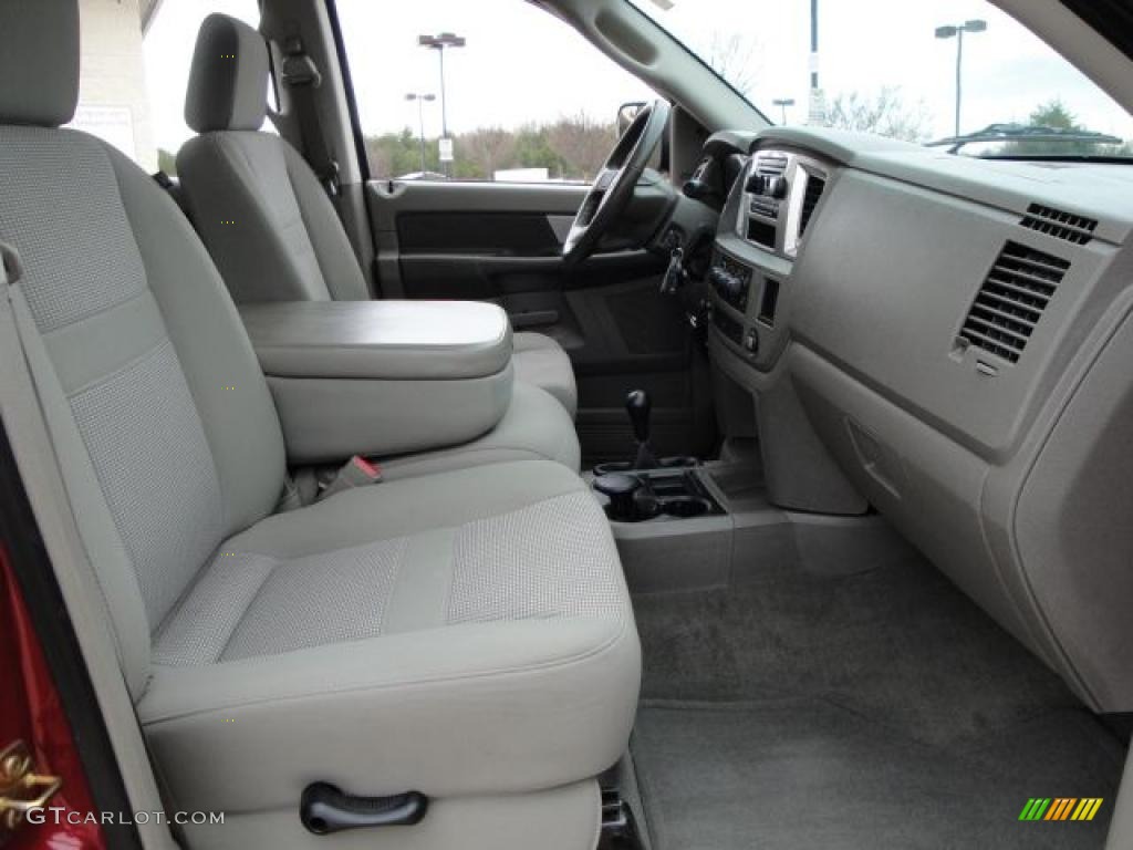 2007 Ram 3500 SLT Quad Cab 4x4 Dually - Inferno Red Crystal Pearl / Medium Slate Gray photo #23