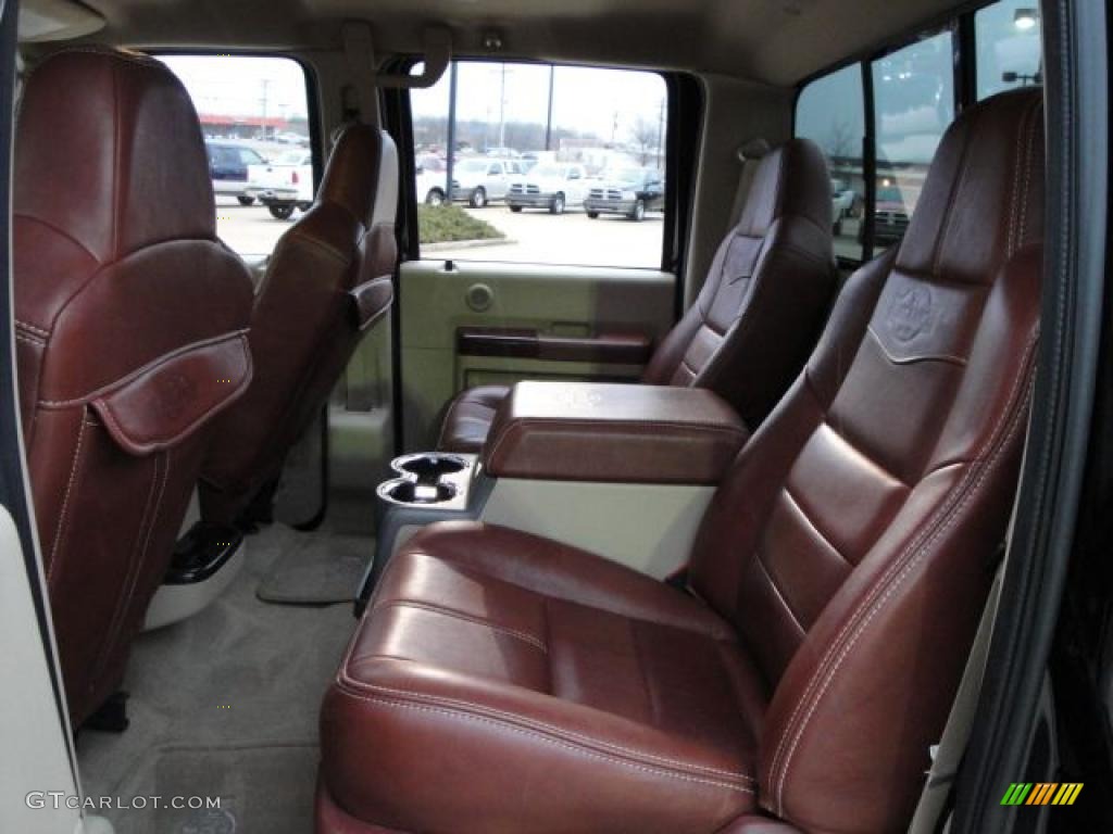2008 F250 Super Duty King Ranch Crew Cab 4x4 - Black / Camel/Chaparral Leather photo #17