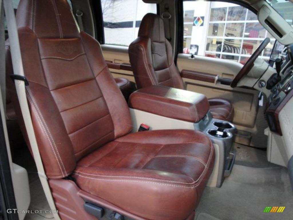 2008 F250 Super Duty King Ranch Crew Cab 4x4 - Black / Camel/Chaparral Leather photo #20