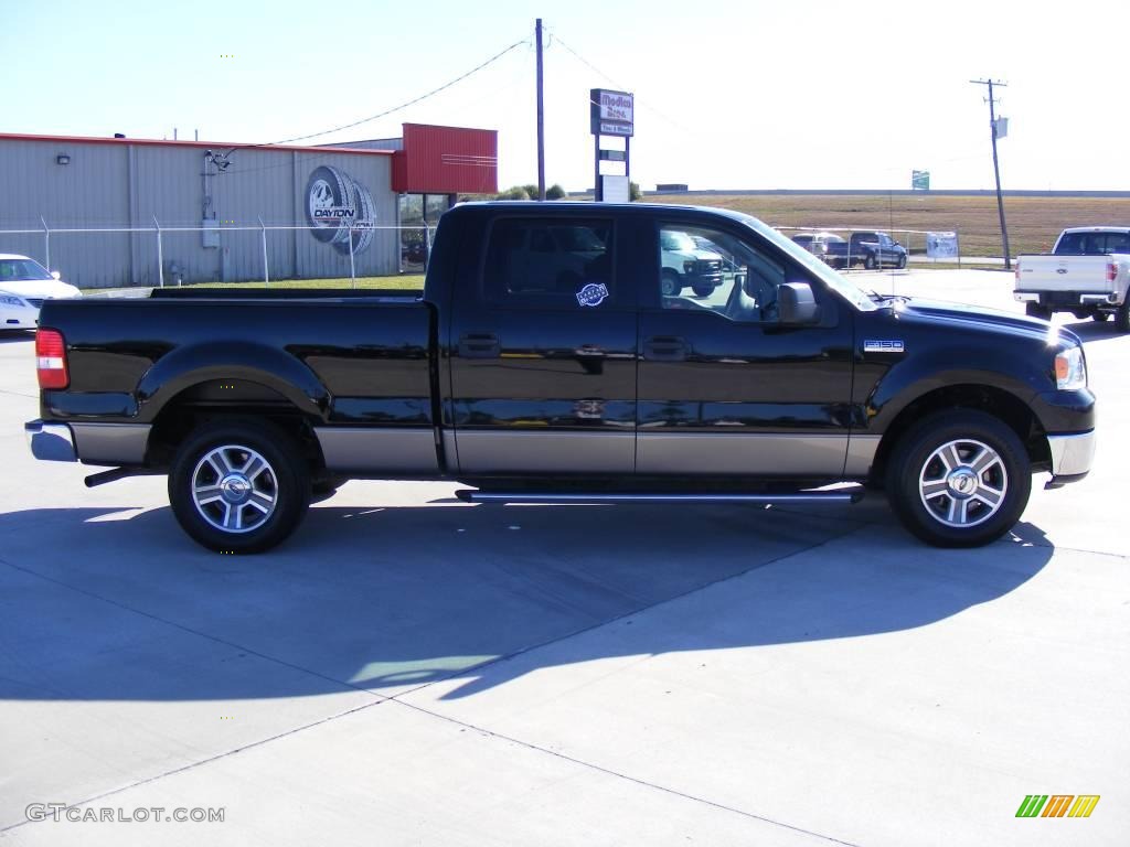 2006 F150 XLT SuperCrew - Black / Tan photo #5