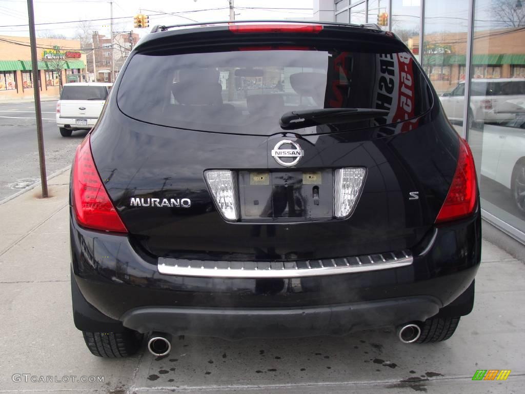 2007 Murano S - Super Black / Charcoal photo #5