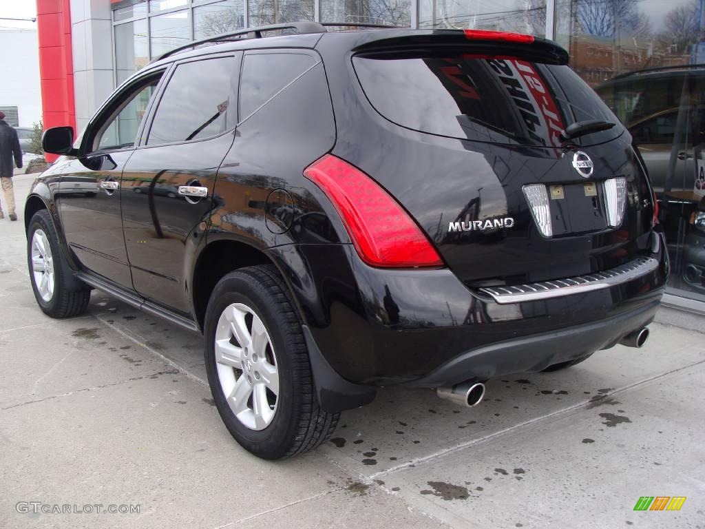 2007 Murano S - Super Black / Charcoal photo #6