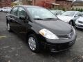 2009 Super Black Nissan Versa 1.8 S Sedan  photo #2