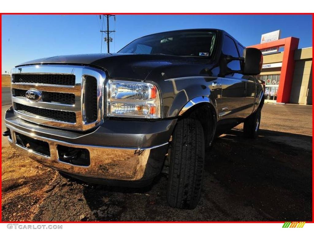 2006 F350 Super Duty XLT Crew Cab 4x4 - Dark Shadow Grey Metallic / Dark Flint photo #1