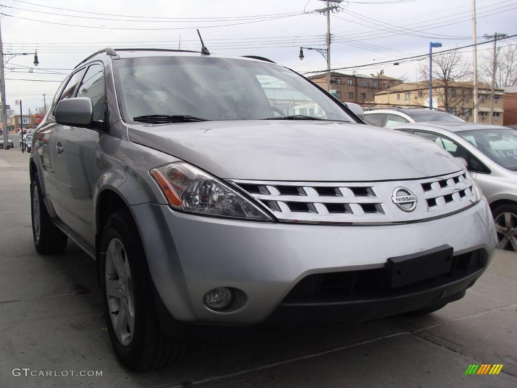 2003 Murano SL AWD - Sheer Silver Metallic / Charcoal photo #3