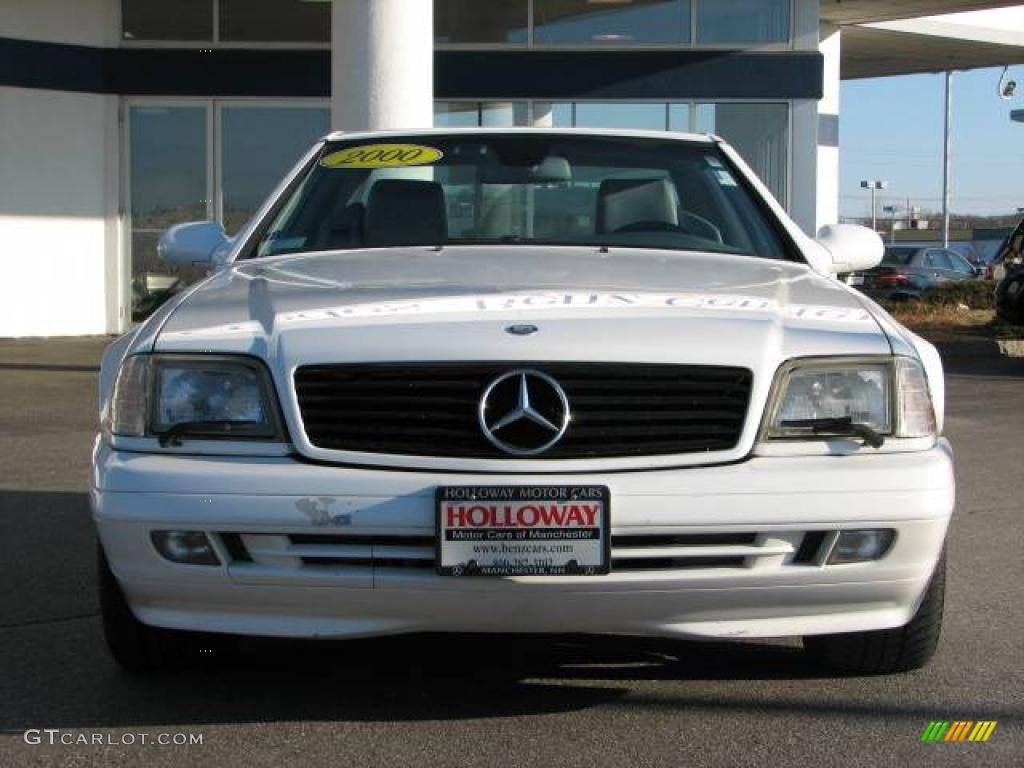 2000 SL 500 Roadster - Glacier White / Ash photo #2