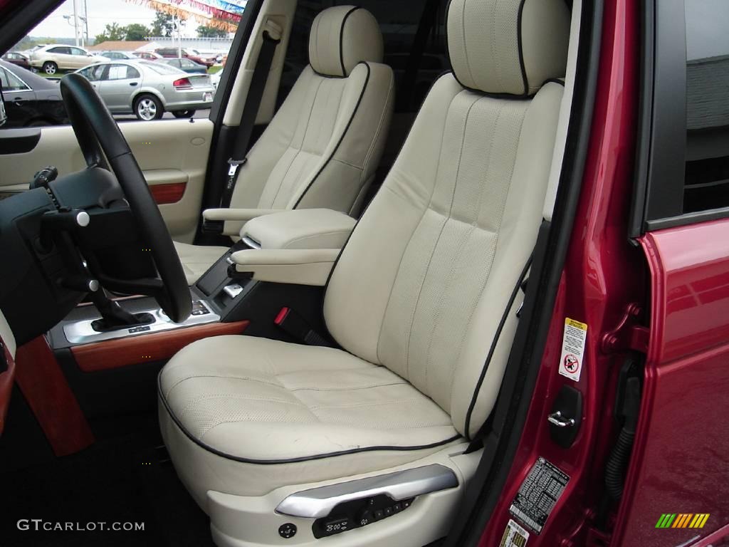 2008 Range Rover V8 HSE - Rimini Red Metallic / Ivory photo #13