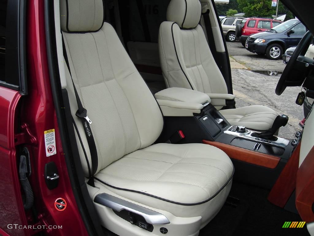 2008 Range Rover V8 HSE - Rimini Red Metallic / Ivory photo #14