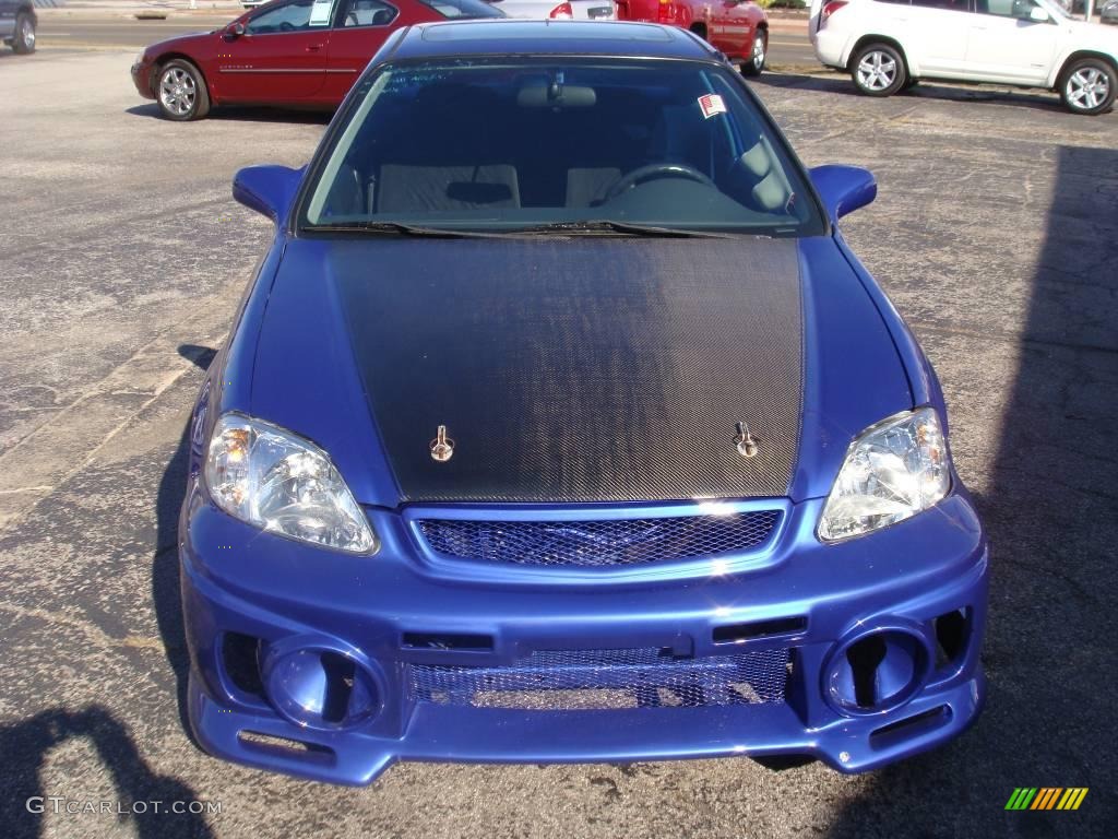 2000 Civic Si Coupe - Electron Blue Pearl / Dark Gray photo #5