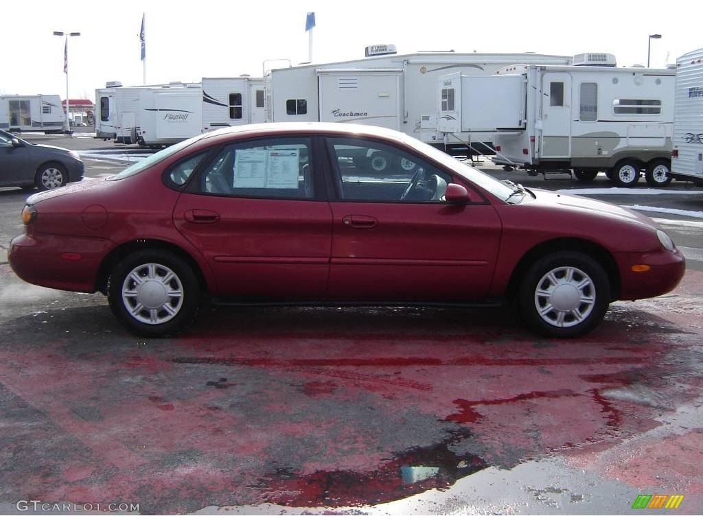 1997 Taurus GL - Toreador Red Metallic / Grey photo #7