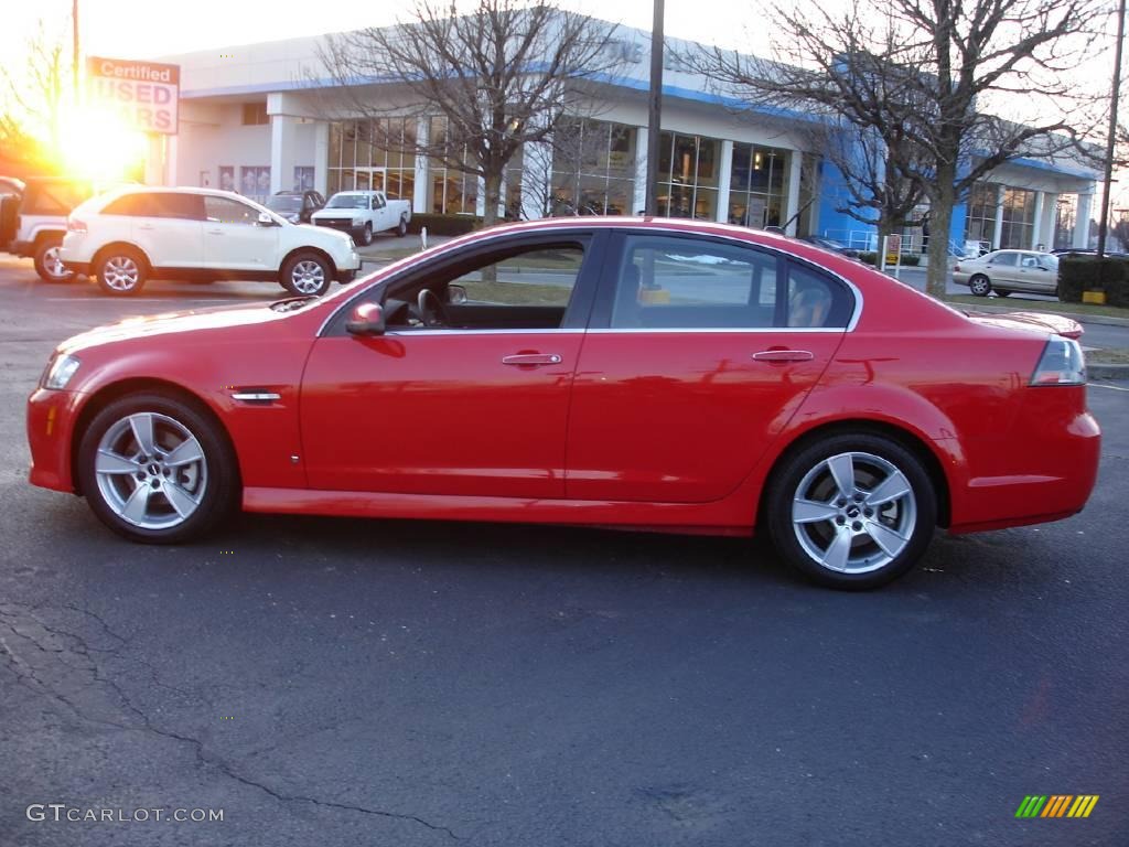 2009 G8 GT - Liquid Red / Onyx/Red photo #7