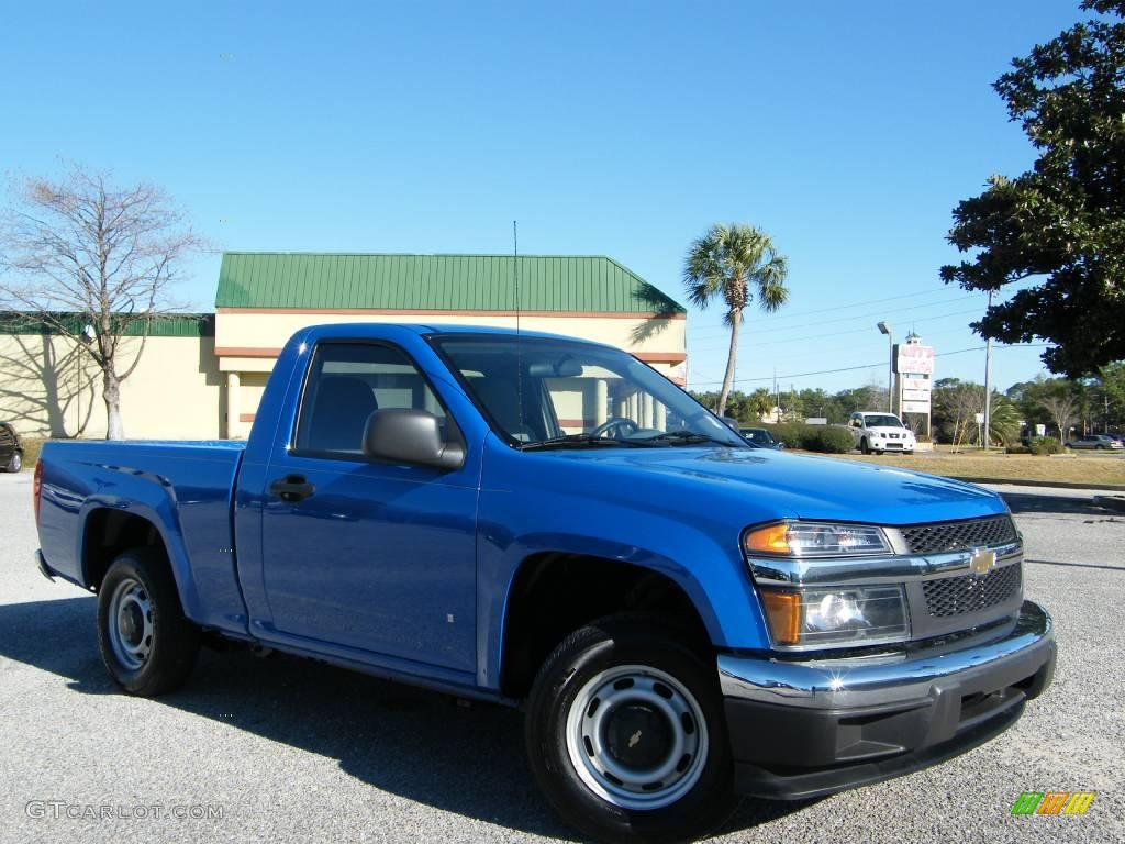 2007 Colorado LS Regular Cab - Pace Blue / Medium Pewter photo #7