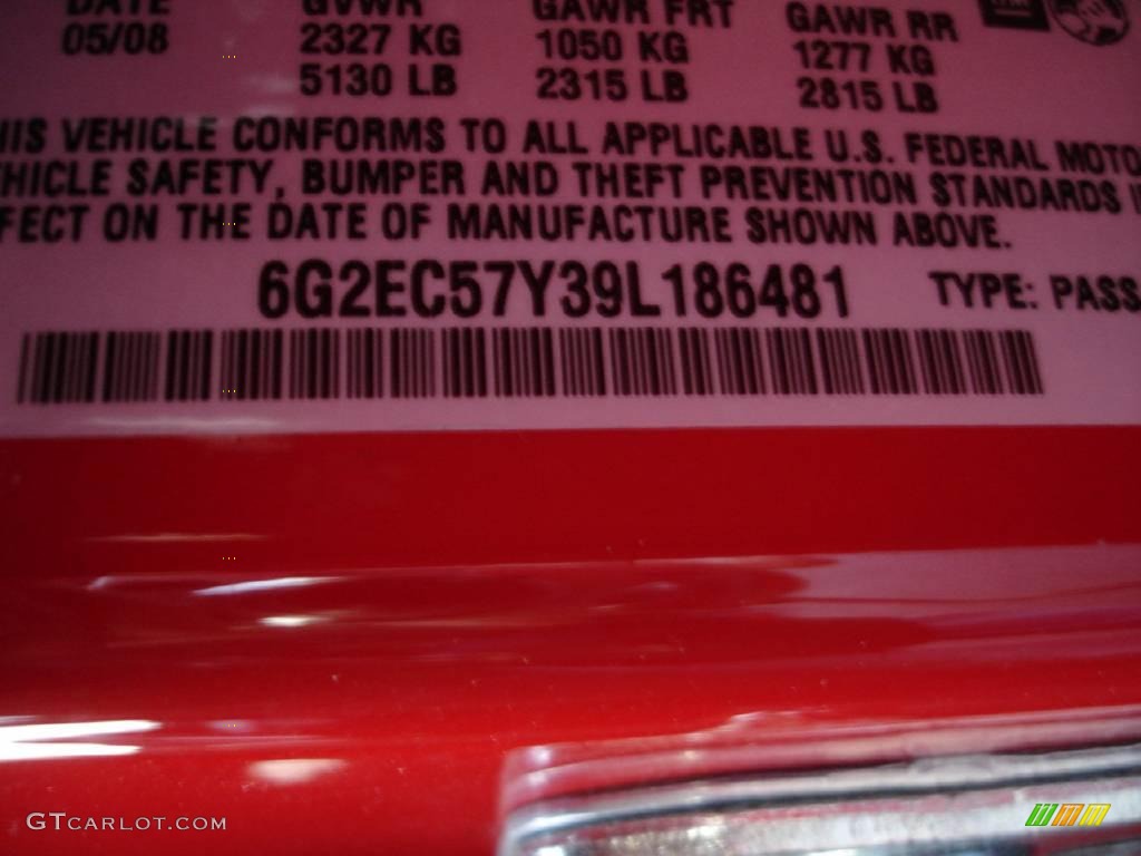 2009 G8 GT - Liquid Red / Onyx/Red photo #18
