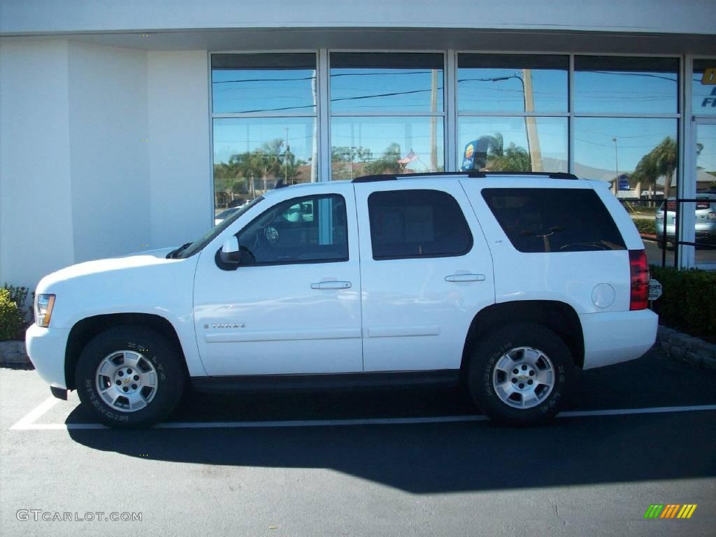 2007 Tahoe LT - Summit White / Light Cashmere/Ebony photo #2