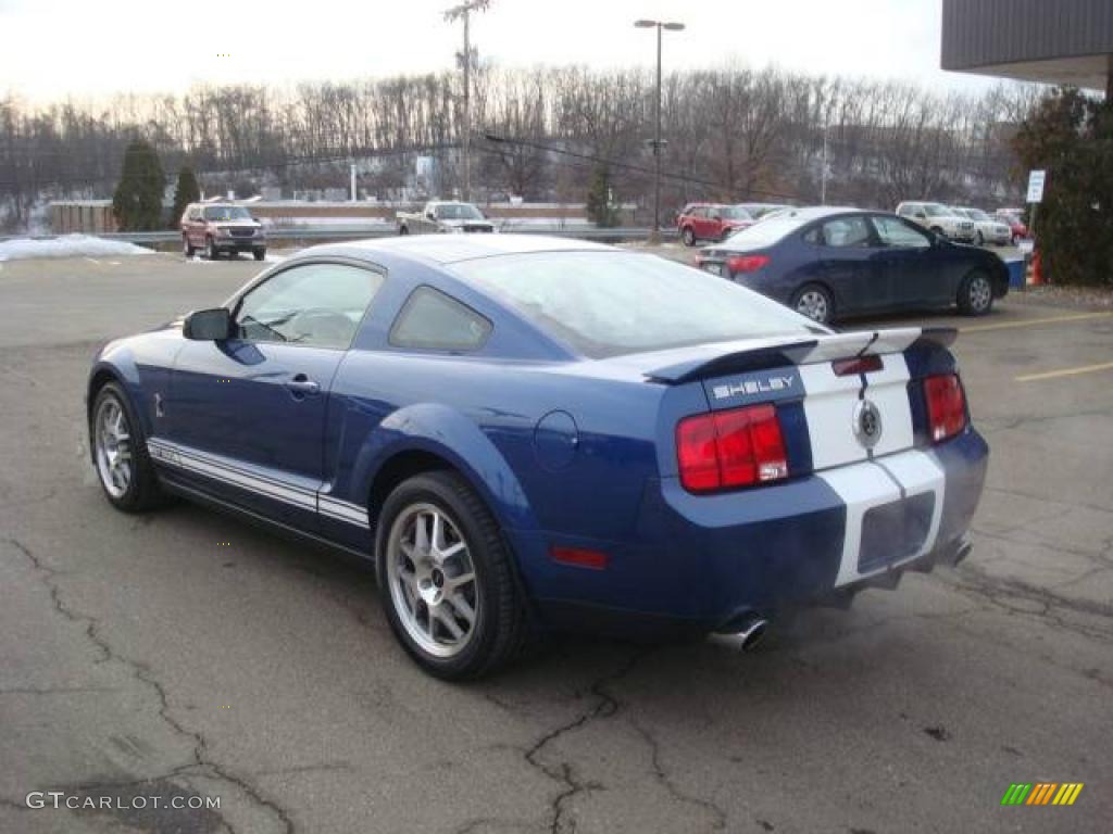 2007 Mustang Shelby GT500 Coupe - Vista Blue Metallic / Black Leather photo #2