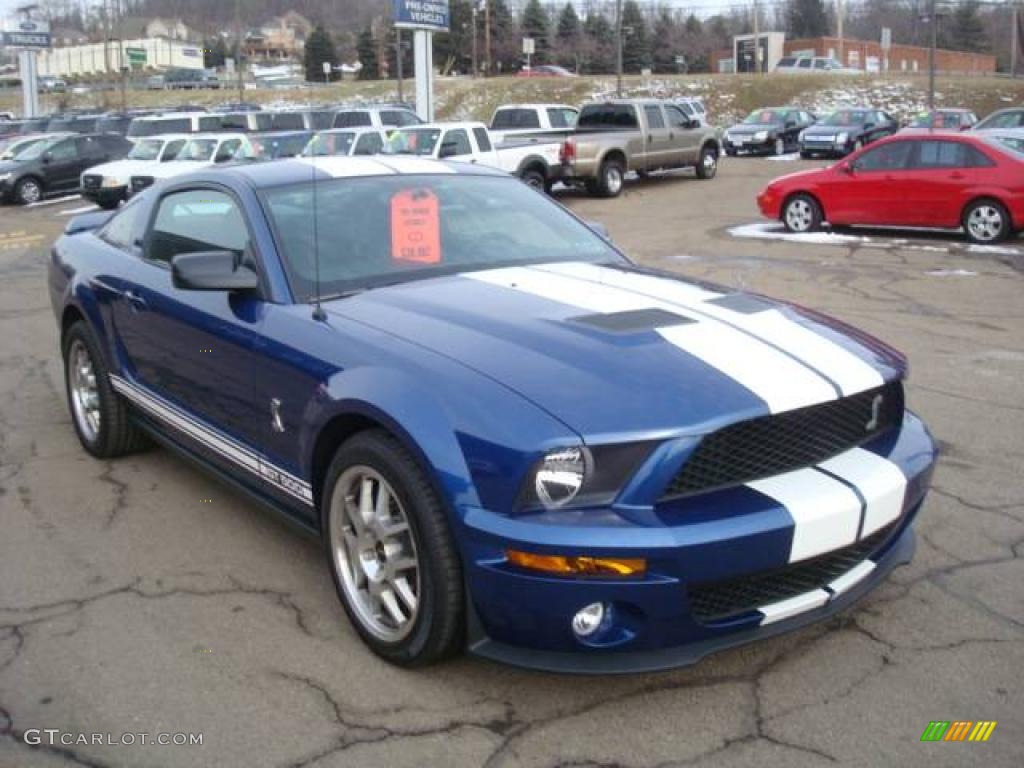 2007 Mustang Shelby GT500 Coupe - Vista Blue Metallic / Black Leather photo #6