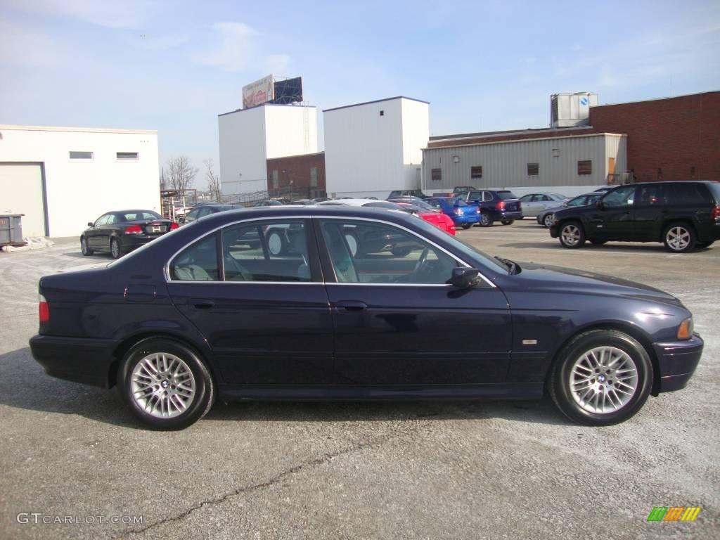 2001 5 Series 530i Sedan - Orient Blue Metallic / Grey photo #6