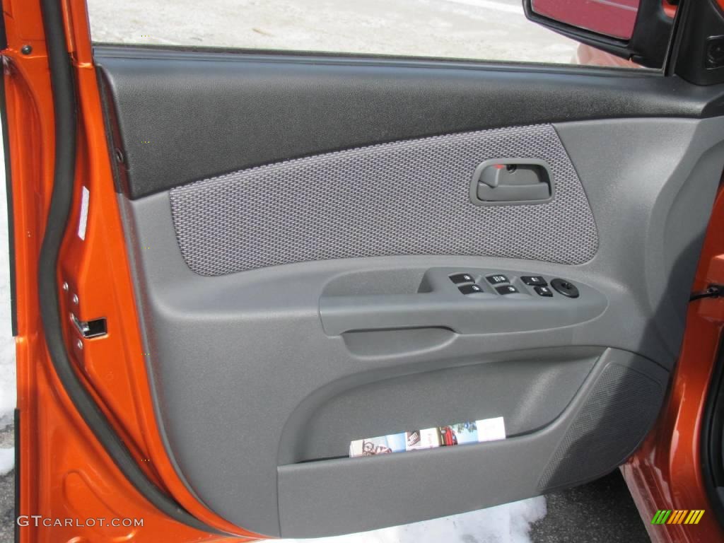 2009 Rio Rio5 LX Hatchback - Sunset Orange / Gray photo #9