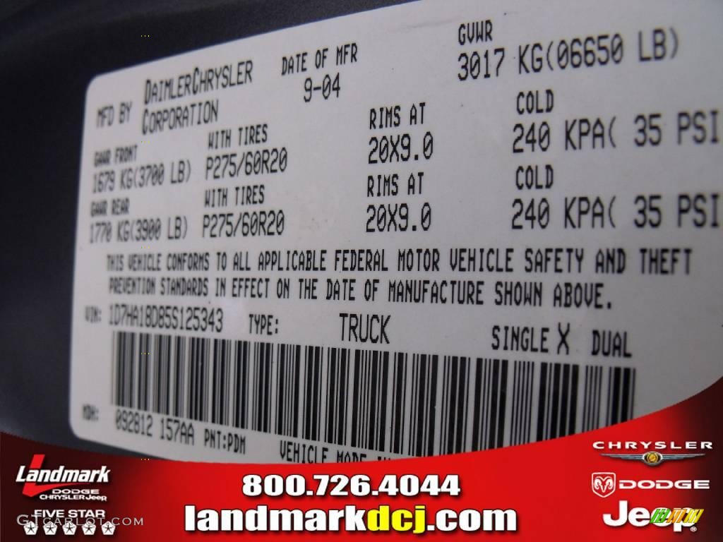 2005 Ram 1500 SLT Quad Cab - Mineral Gray Metallic / Dark Slate Gray photo #31