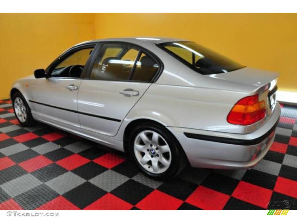 2002 3 Series 325i Sedan - Titanium Silver Metallic / Black photo #4