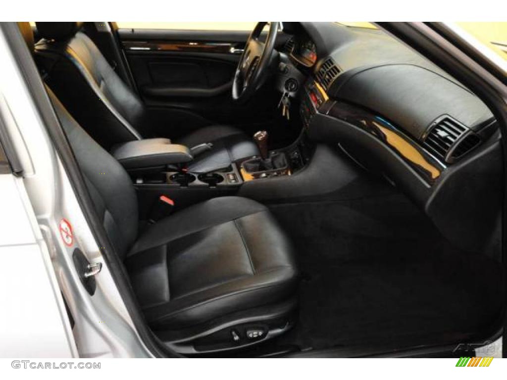 2002 3 Series 325i Sedan - Titanium Silver Metallic / Black photo #12